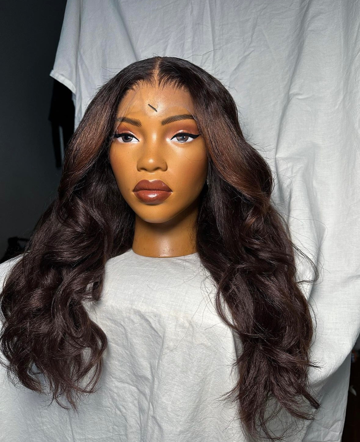 HD 13x4 Highlight layered Kinky wavy frontal unit