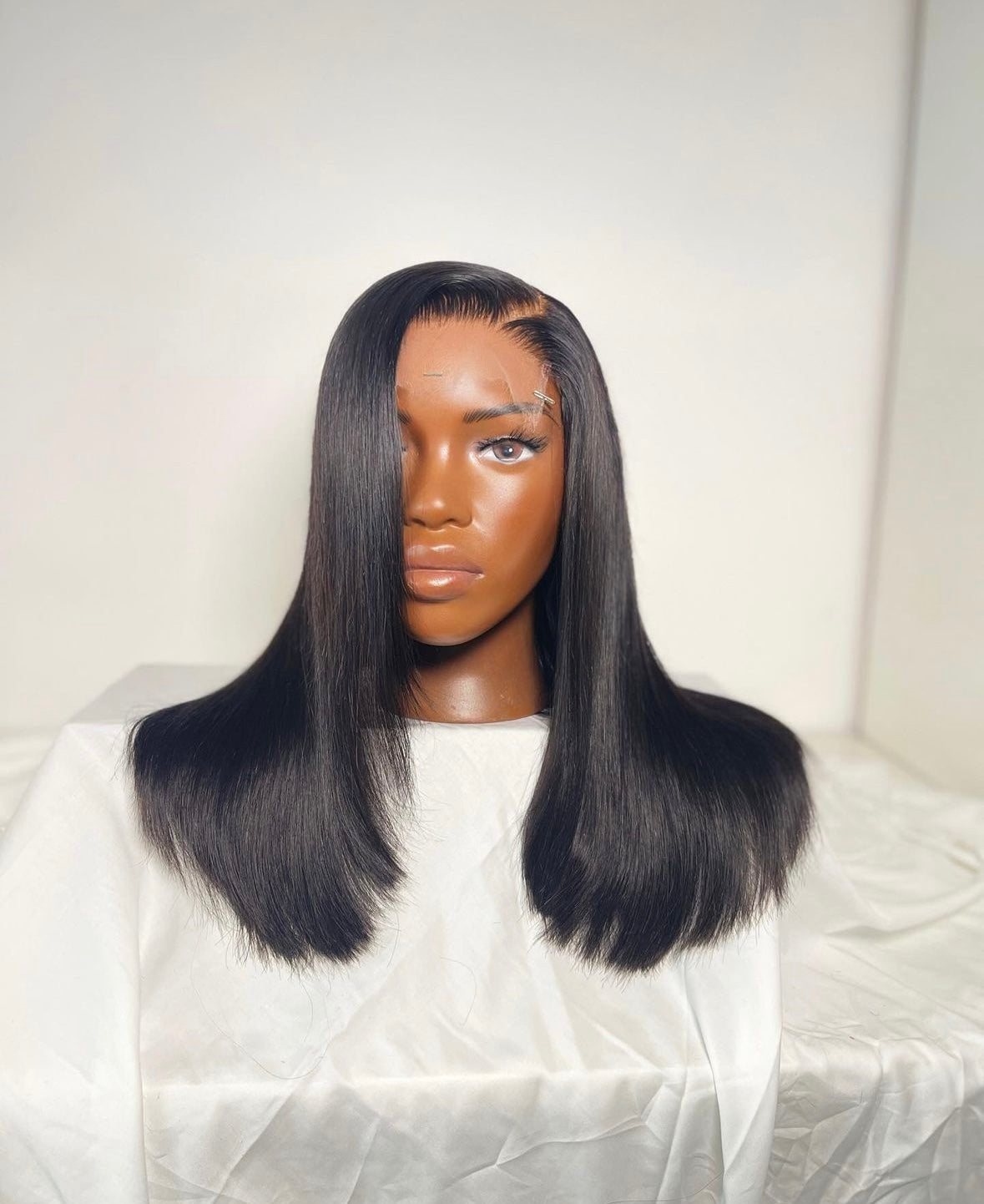 HD 5x5 closure black straight frontal unit