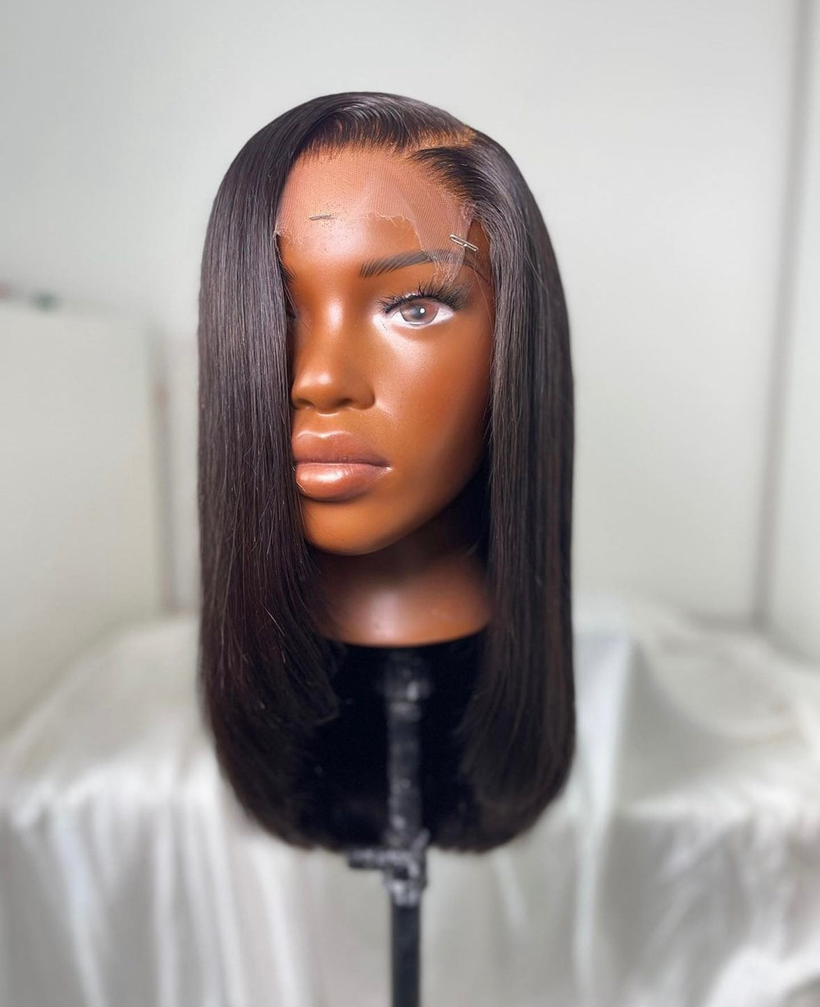 HD 5x5 closure black straight frontal unit