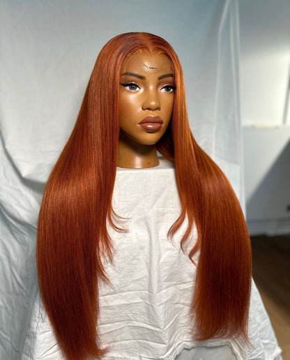 HD 13x6 Ginger straight frontal unit