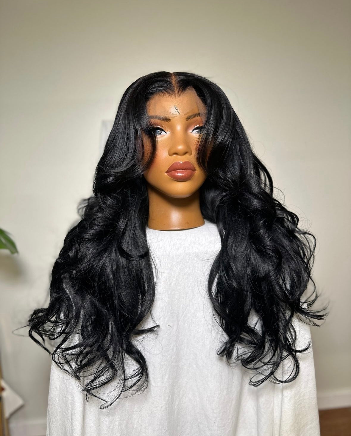 HD 13x6 Layered Jet Black frontal unit