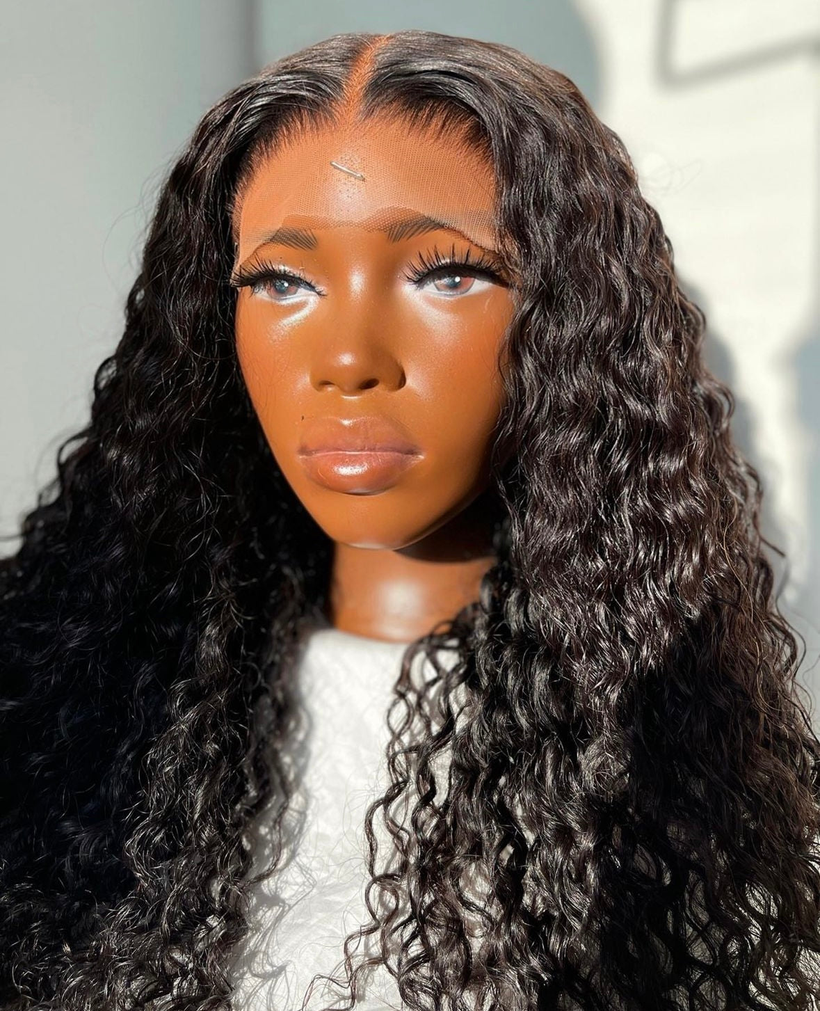 HD 6x6 closure black deep wave frontal unit