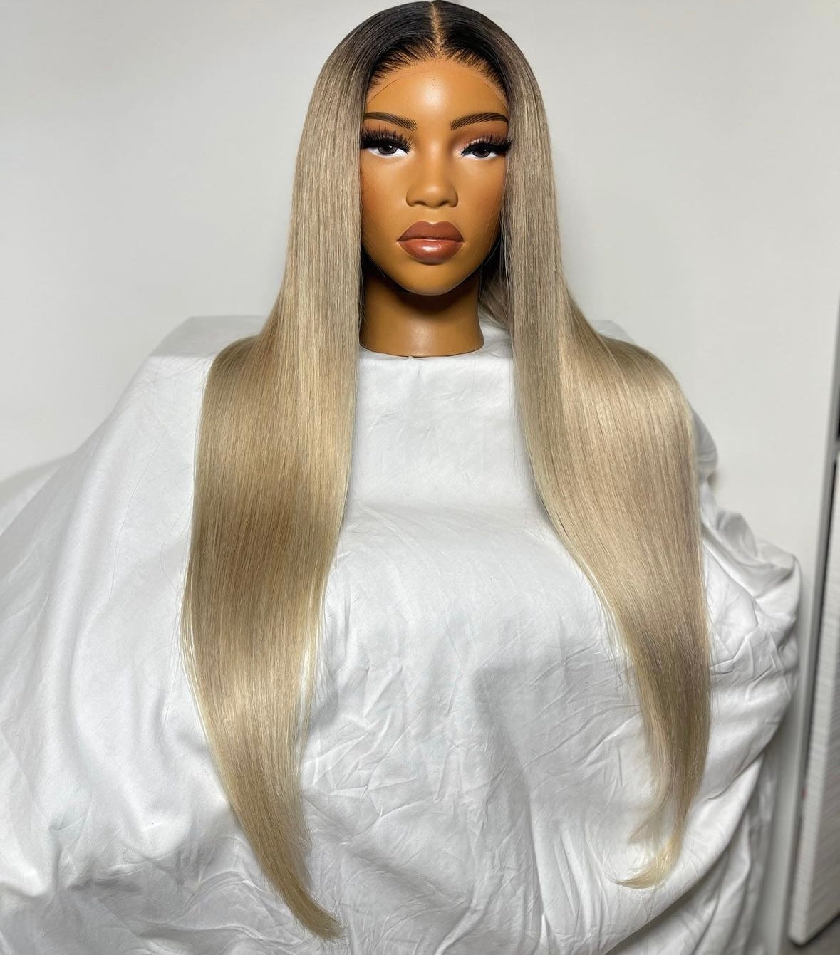 HD 6x6 closure blonde straight frontal