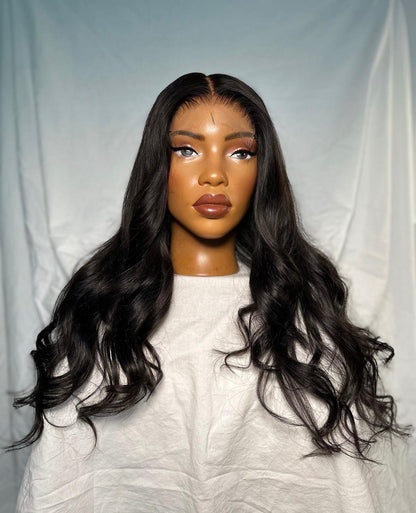 HD 5x5 closure natural black bodywave frontal unit