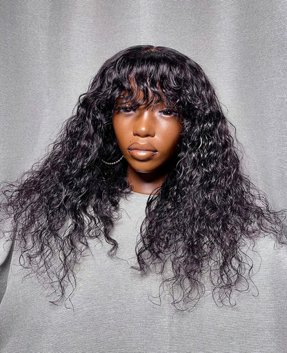 HD 5x5 closure loose fringe wavy frontal unit