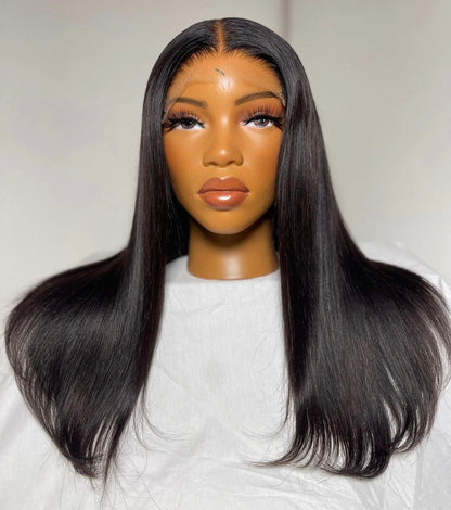 HD 6x6 closure black straight frontal