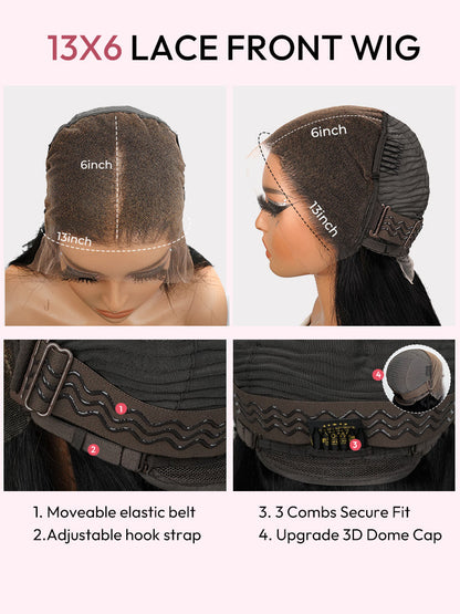 13x6 HD Lace Frontal Wig Curly Wig HD Swiss 13*4 Human Hair Lace Front Wig