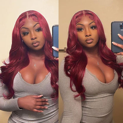 Burgundy Body Wave Lace Wig
