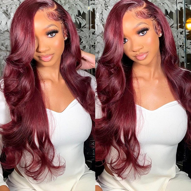 Burgundy Body Wave Lace Wig