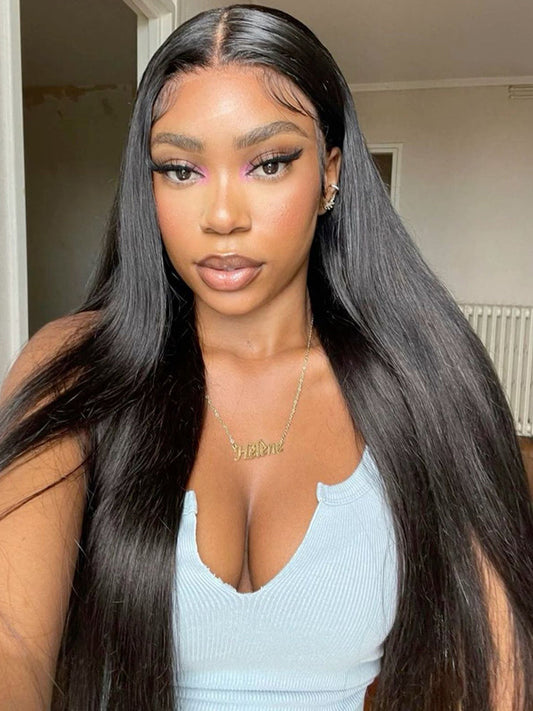 Straight Super Invisible LY Lace Closure Human Hair Wigs