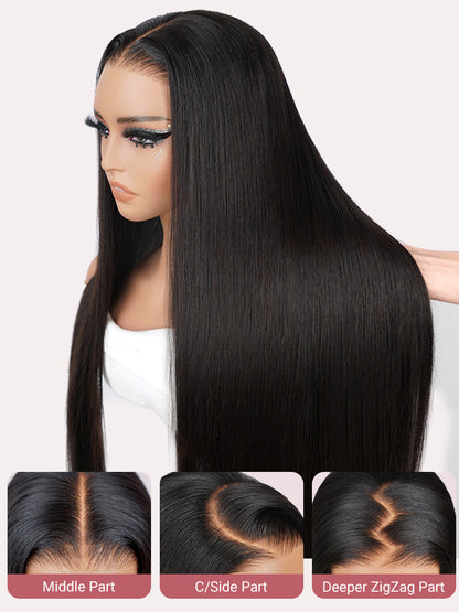 Straight Super Invisible LY Lace Closure Human Hair Wigs