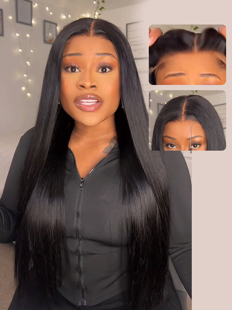 Straight Super Invisible LY Lace Closure Human Hair Wigs
