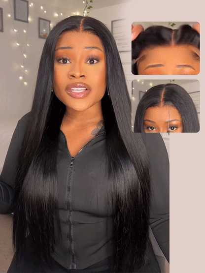 Straight Super Invisible LY Lace Closure Human Hair Wigs