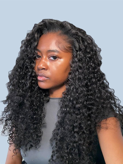 Flawless Lagos Hairline Jerry Curly Wig 13x6 Invisible Lace Front Wig