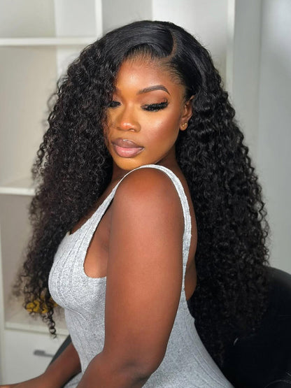 Flawless Lagos Hairline Jerry Curly Wig 13x6 Invisible Lace Front Wig