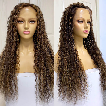 Deep Wave Highlight Lace Front Wigs