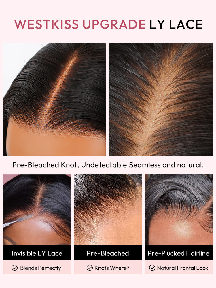 Straight Super Invisible LY Lace Closure Human Hair Wigs