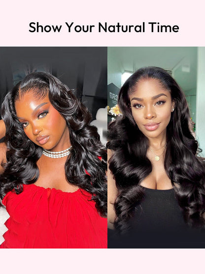 Lagos Hairline Body Wave Wig Human Hair Glueless 13x4 Lace Front Wig