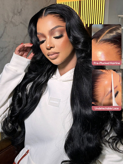 Lagos Hairline Body Wave Wig Human Hair Glueless 13x4 Lace Front Wig