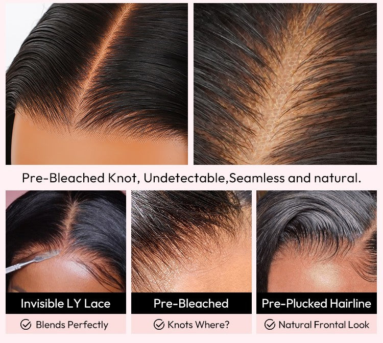 Super Invisible LY Undetectable Lace Black Jerry Curly Lace Wig