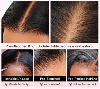 Super Invisible LY Undetectable Lace Black Jerry Curly Lace Wig