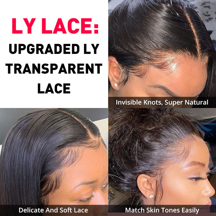 Deep Part Human Hair Curly HD Lace Front Wigs 6x6 Lace Wig