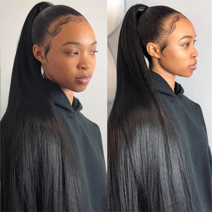 360 Transparent Lace Frontal Wigs Natural Hair Wigs With Baby Hair Affordable Human Hair Wig