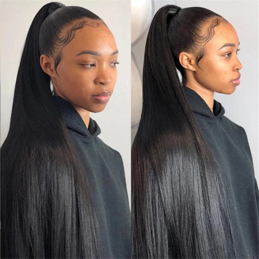 360 Transparent Lace Frontal Wigs Natural Hair Wigs With Baby Hair Affordable Human Hair Wig