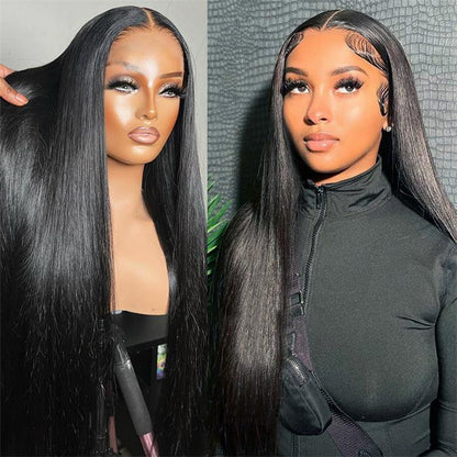 Long Wigs 16-40 Inches Straight Hair 13x4 Lace Front Wigs With Bleached Knots