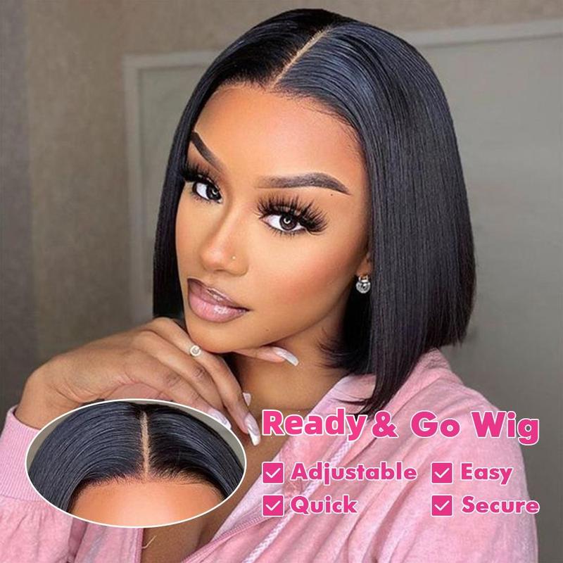 Short Straight Wigs Super Invisible LY Lace Bob Wigs Human Hair